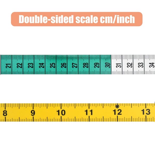 (150cm/60in) 2 st Måttband Sy Måttband Dubbelsidig B