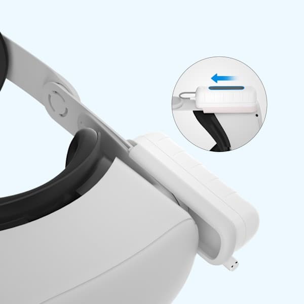Kompatibel med Oculus/Meta Quest 2 og Quest, og inkluderer en Elite hovedremoplader