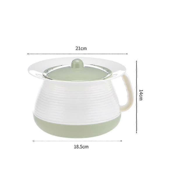 Bærbart plastikbækken med låg og håndtag til voksne, blå