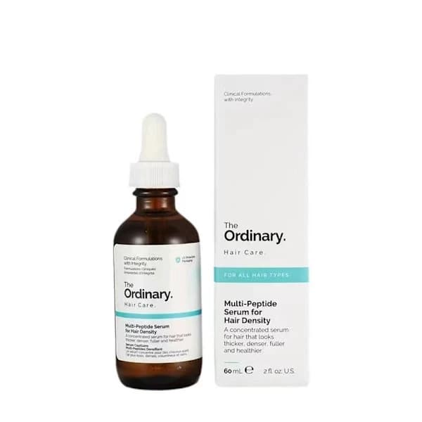The Ordinary Peptide Volume Enhancer, with its peptide formula, makes hair thicker and fuller.