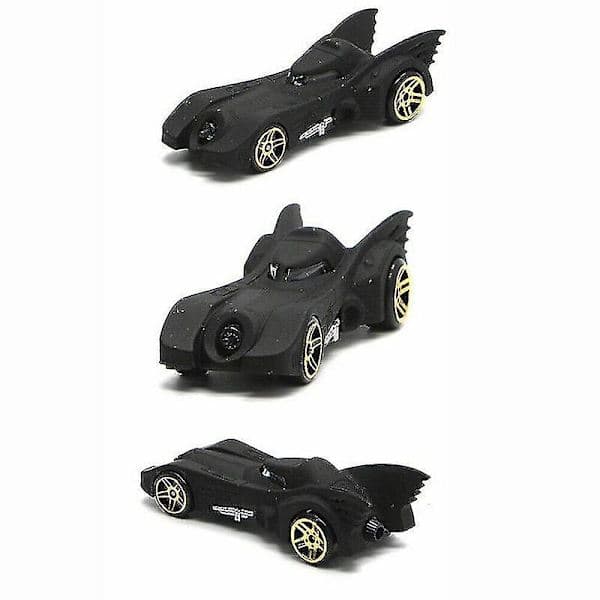 Sæt med 6 Batmobile metal billegetøjskøretøjer nul ingen