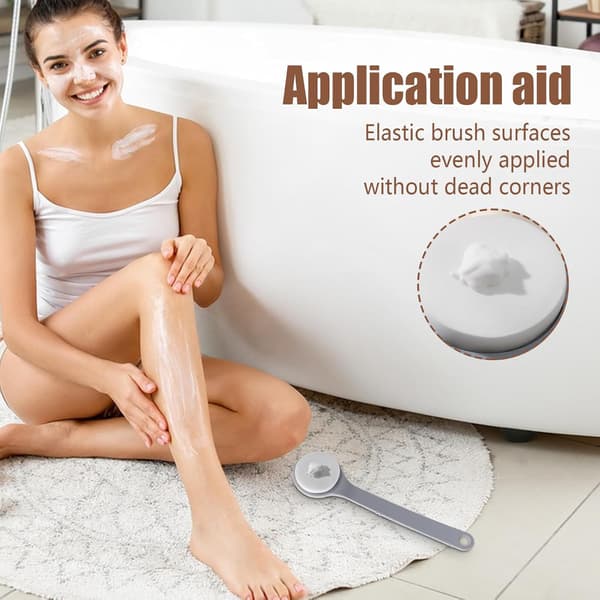 Back Cream Applicator with Long Handle - Self-Applicator for Sunscreen and Body Lotion - Practical Tool for Seniors - Hygienic Lotion Dispenser
