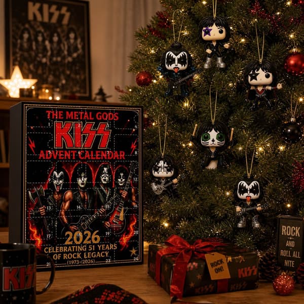 Rockmusik-julekalender, 24-dages nedtælling med akryl-julepynt