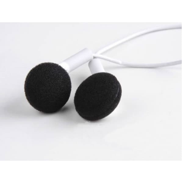 In-ear hörlurar, 5 par öronkuddar, svart
