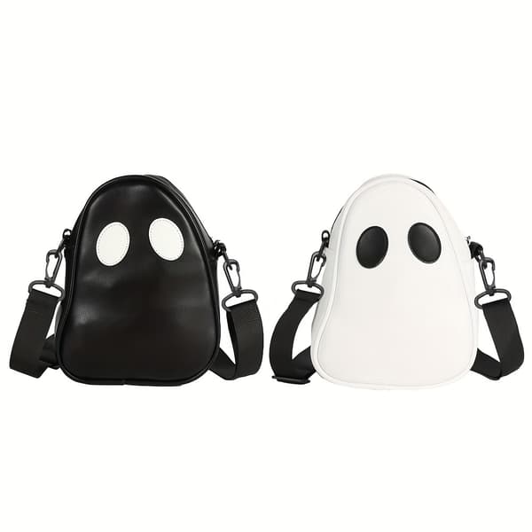 Halloween Græskar Skuldertaske, PU Lynlås Crossbody Pung