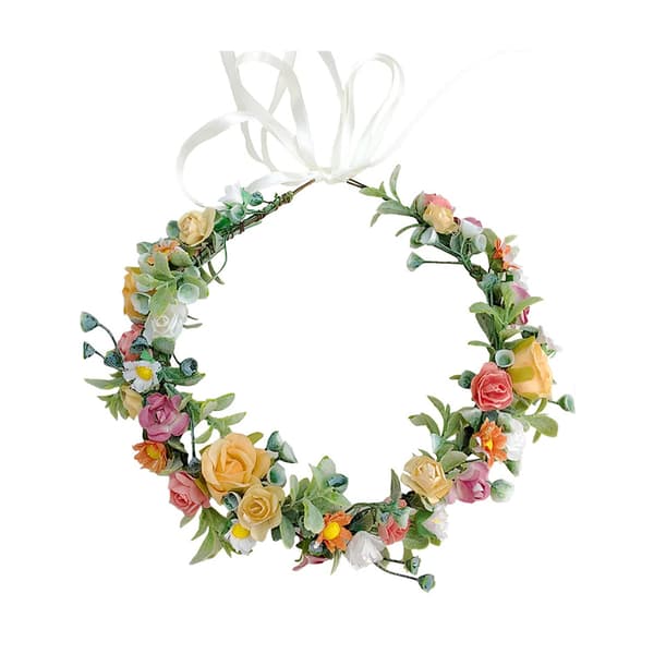 Swedish Midsummer Flower Wreath – Boho Floral Garland Headpiece for Summer Festivities