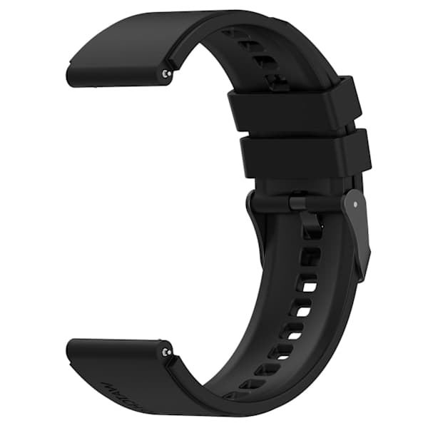 Yleiskäyttöinen yhteensopiva kellonranneke - 22 mm, musta
