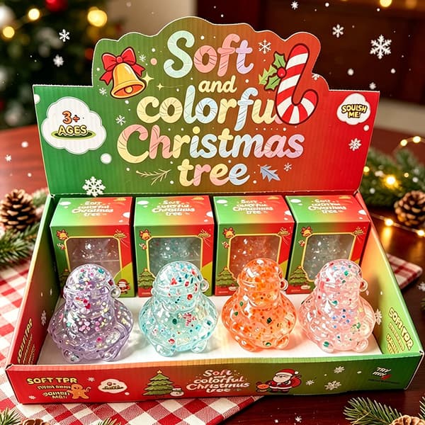 Jul-squishy, långsamt stigande tomte och juldesigner