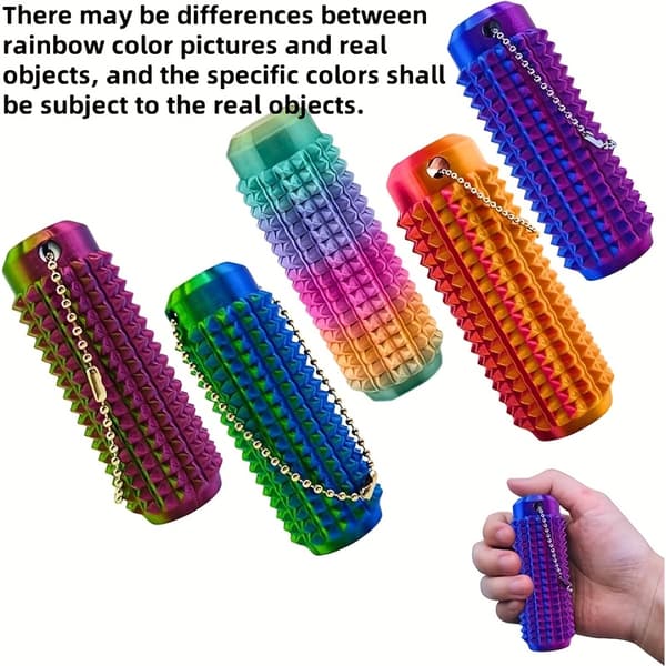 3D Sensorisk Fidget Nøglering Stressaflastende Legetøj Bærbar Angstdæmper