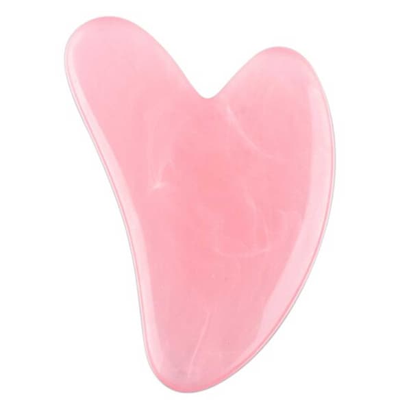Resin Rose Quartz Gua Sha Stone Ansiktsverktøy rosa