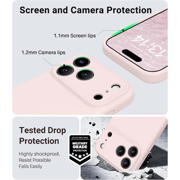 4-pak tørrestativer i rustfrit stål med 10 klemmer Pink iPhone 17 Pro