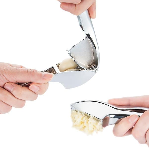 Garlic Press in Steel, Garlic Crusher, Garlic Press for Kitchen
