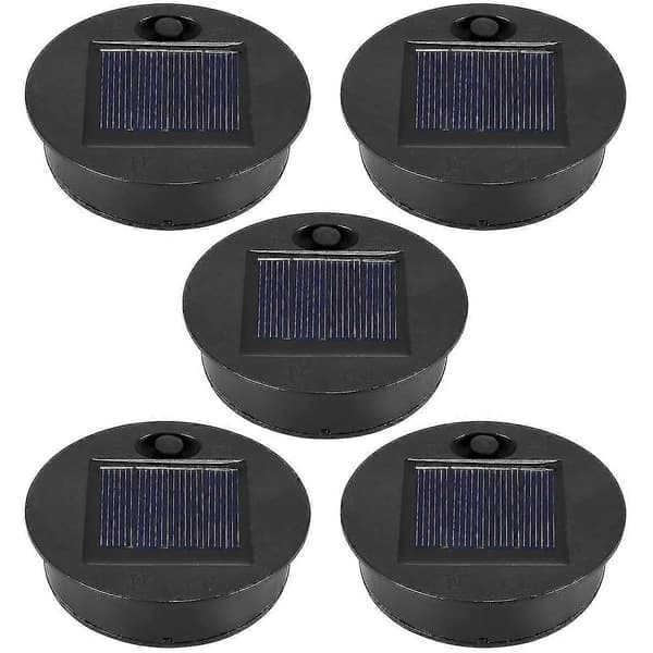 5-pak reservedele til solcellelamper (topstørrelse 7 cm, bundstørrelse 6 cm)