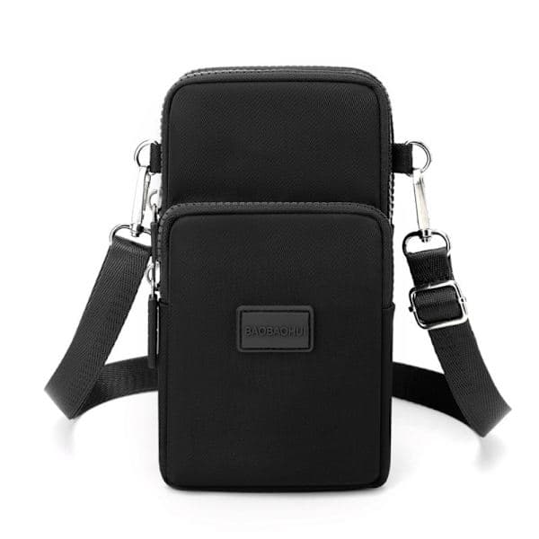 Skuldertaske Mobiltelefontaske SORT sort black