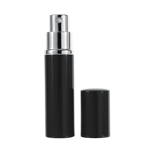 Parfume genopfyldningssprayflaske, 2-pak, sort, 5 ml