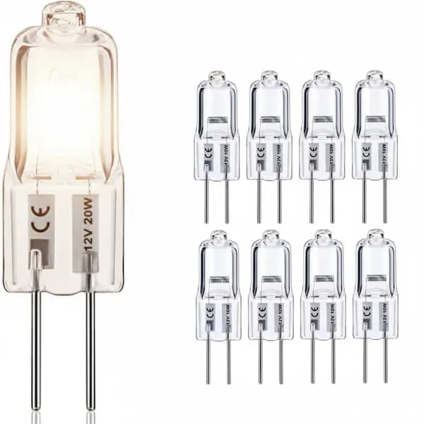 20-pak G4 halogenpærer, 10W 12V