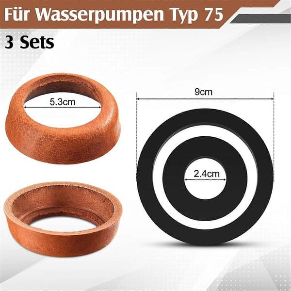 6-delt tetningserstatningssett for modell 75 hagehåndpumper