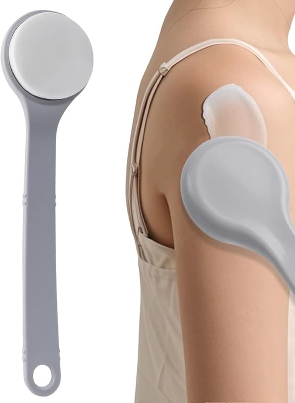 Back Cream Applicator with Long Handle - Self-Applicator for Sunscreen and Body Lotion - Practical Tool for Seniors - Hygienic Lotion Dispenser