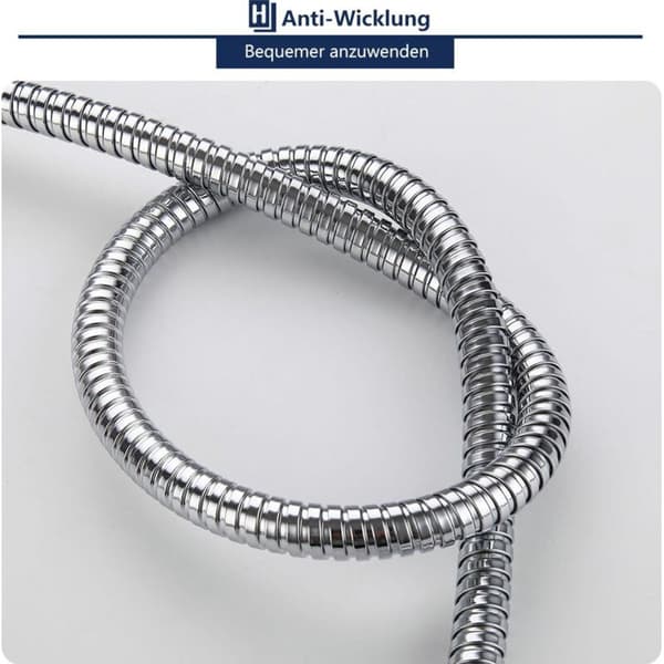 3 m Anti-Twist Duschslang i Rostfritt Stål med Universal G1/2 Anslutning