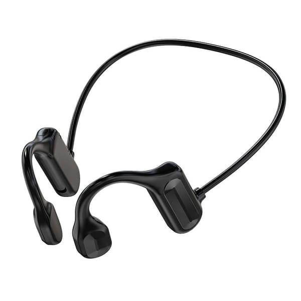 Trådløse sportshovedtelefoner med knogleledning Bl09-model Bluetooth 5.2-headset til træning, løb og kørsel Black