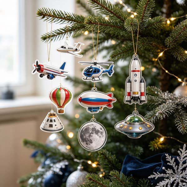 Fly- og raket-julekalender, 24-dages jule-nedtælling