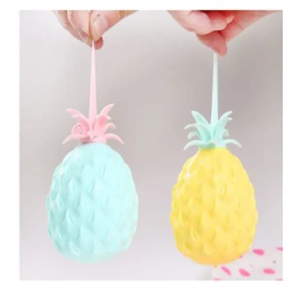 Fingertuppleker, sensoriske leker, klemmeballer, ananasfrukt