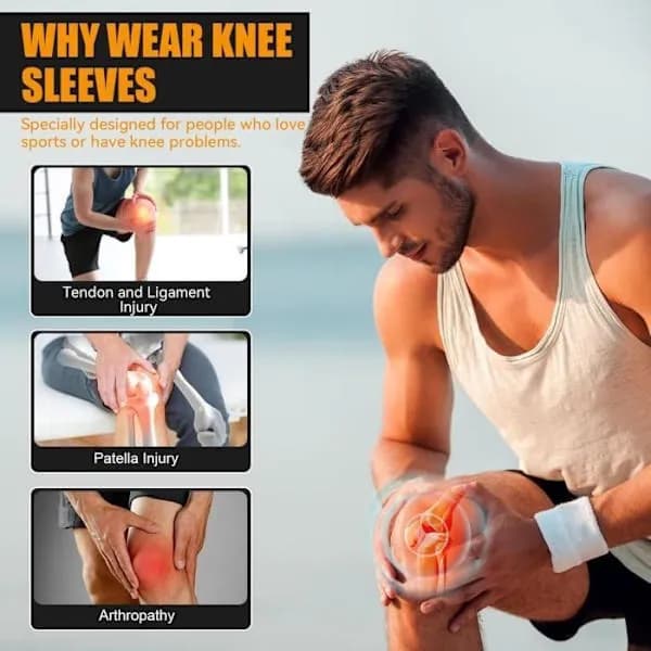 Knäskydd i bambufiber, 2-pack sportknäskydd (XL)