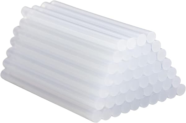 50 kpl läpinäkyviä kuumaliimapuikkoja, 7 x 100 mm