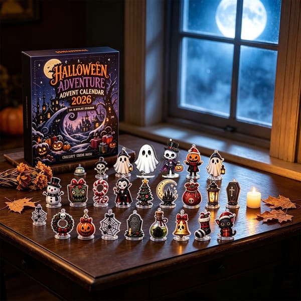 Halloween-spöke adventskalender, 24-dagars nedräkningsset med överraskningar