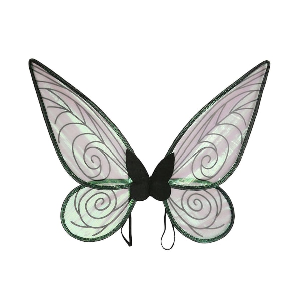 Nya heta erbjudanden! Flickor Butterfly Fairy Costume Änglavingar Barn Cosplay Dress Up Glitter Transparenta vingar-WELLNGS