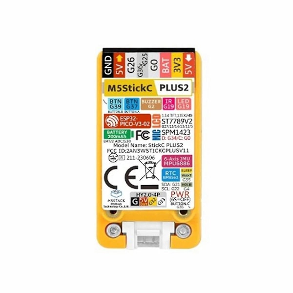StickC PLUS2 ESP32 Mini IoT utvecklingskort ESP32-PICO-V3-02 Grafisk programmeringssvit IoT-WELLNGS