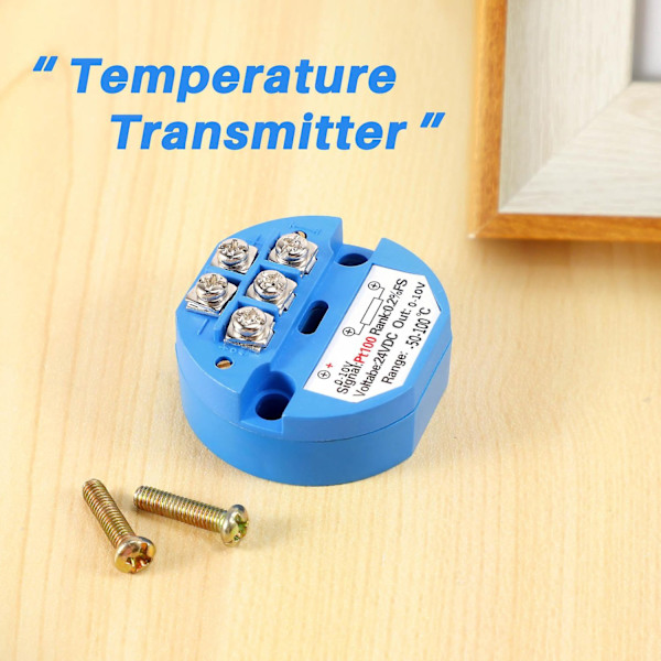 RTD PT100 Temperatursändare DC24V 50 ~ 100 grader Utmatning 0-10V-WELLNGS