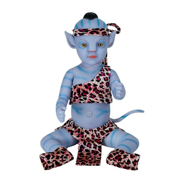 Reborn Dukker Alive Avatar Baby Full Body Silikon Vinyl Realistisk Reborn Baby Dukker Nyfødt Baby Elves Samleobjekter Dukke Leke-WELLNGS 19.68 in open eyes girl