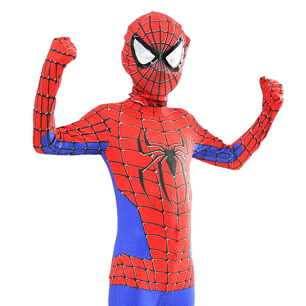 MARVEL Comics Spiderman Kostyme Barn Halloween Rollespill Jumpsuit Bodysuit Klassisk Spiderman Gutter Cosplay Kostyme 140 (130-139 cm)-WELLNGS 140(130-139cm) Iron Spider 2