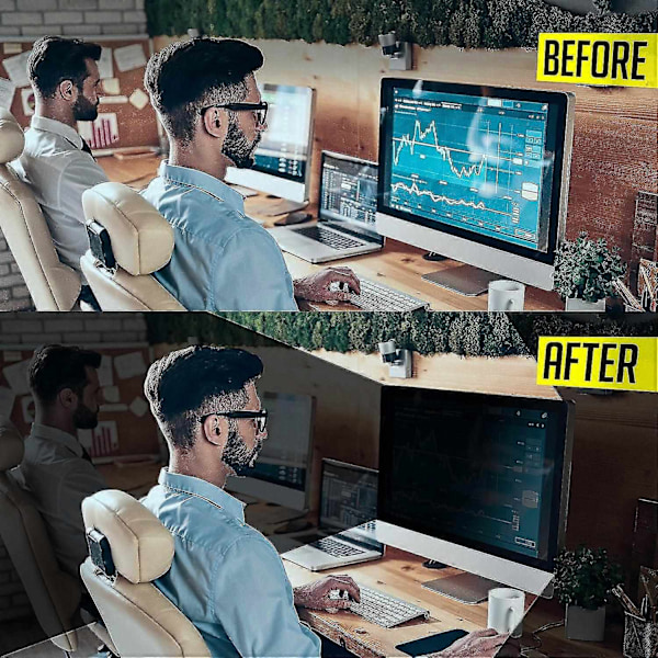 24 tommer Computer Privacy Screen Filter til 16:9 Widescreen Computerskærm - Antirefleks - Anti-ridse Beskyttelsesfilm til Data -WELLNGS