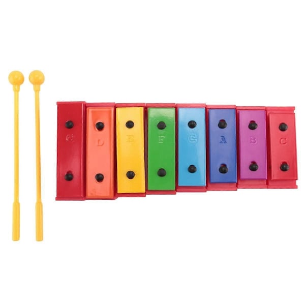 8-tons kromatisk xylofon glockenspiel resonator klocka med gult fodral-WELLNGS