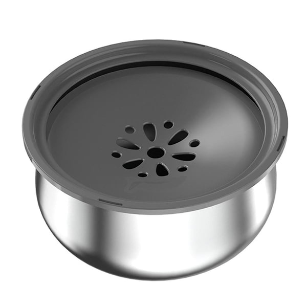 Hunde Vandskål 4,3l Ingen Spild Rustfrit Stål Hundeskåle Langsom Vand Feeder, Spildfri Hunde Vandskål-WELLNGS 0 0