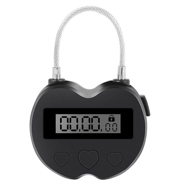 Älykäs ajastinlukko Lcd-näytöllä, monitoiminen matkustuselektroninen ajastin, vedenpitävä USB-ladattava - WELLNGS