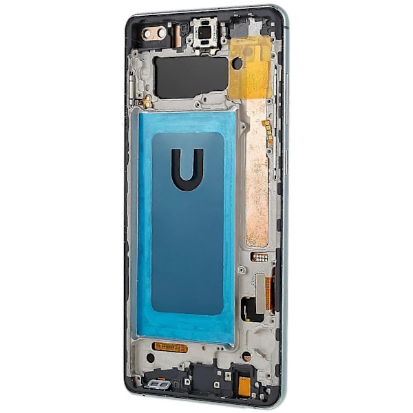 til Samsung Galaxy S10 Plus G975 LCD Skærm og Digitizer Samling + Ramme Udskiftningsdel - WELLNGS Style D