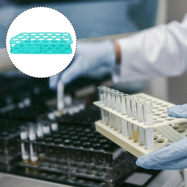 Plastlaboratorie-provrörsställ Praktiskt centrifugrörställ Provrörsställ - WELLNGS