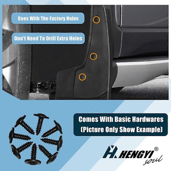 Mudflaps Mudguard Splash Guards Fram & Bak för 2020-2024 Ford Kuga ST-Line MK3 - WELLNGS