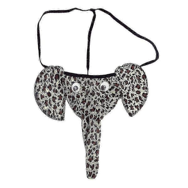 Miesten uutuus Elefantti G-stringit Stringit Pikkuhousut Alushousut Alusvaatteet -WELLNGS Leopard