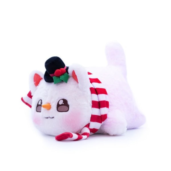 Aphmau Meemeows plyschdocka kattdocka mjuk kuddleksak Hamburg-WELLNGS snowman cat