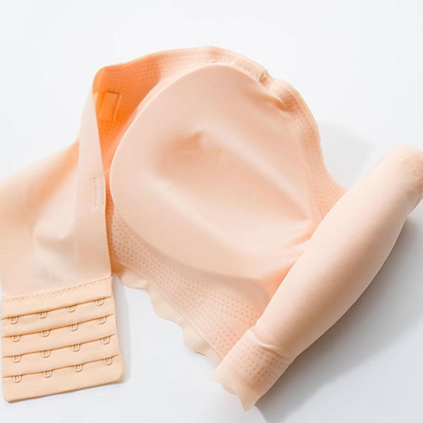 Fantastisk En-axlad Bh, Fantastisk Plus Size En-axlad Osynlig Push Up Bh - WELLNGS Apricot L