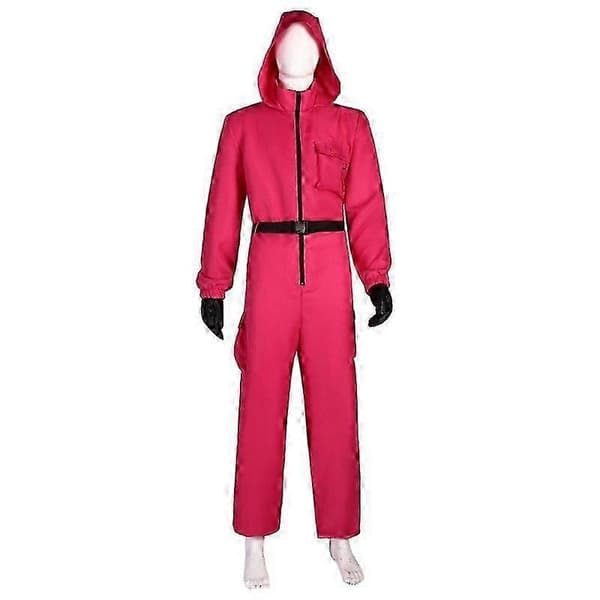 Squid Game 2 Voksen Trekant Vagt Jumpsuit - WELLNGS Triangular 2XL