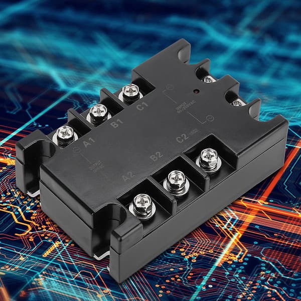 3-faset 40A AC AC Solid State Relæ SSR Input 90-250VAC Load 24-480VAC TSR-40AA H-WELLNGS
