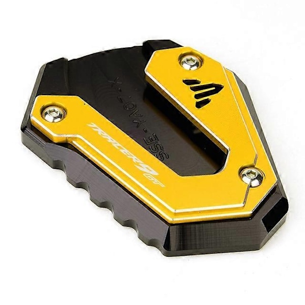 för Yamaha TRACER 9 GT 9GT Tracer9GT 2021-2023 2022 Motorcykeltillbehör Stödfotsplatta Sidostöd Förstorare DäckventilkåpaMotor-WELLNGS Gold 1