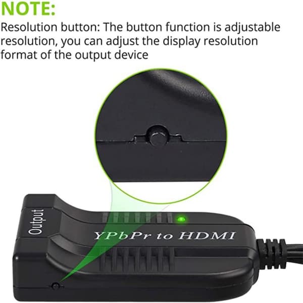 Konverterkomponent til HDMI-adapter