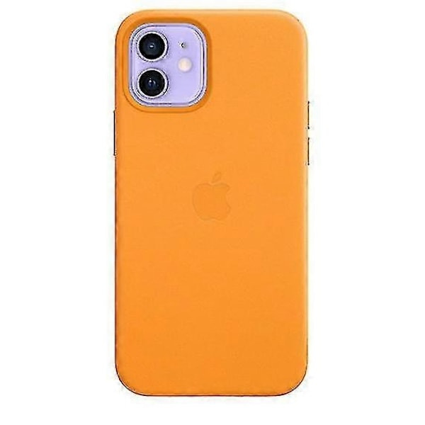 Nahkainen puhelinkotelo yhteensopiva Iphone 12/12 Pro -puhelimen kanssa, nahkakotelo Magsafe-ominaisuudella - WELLNGS California Poppy