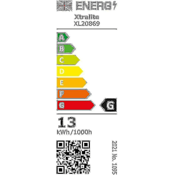 Xtralite 13w Cfl-ersättningslampa för dagsljus 4-stifts 2g7-sockel (6400k) Xc-WELLNGS
